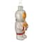 3.5" White & Gold Glass Astronaut Christmas Ornament